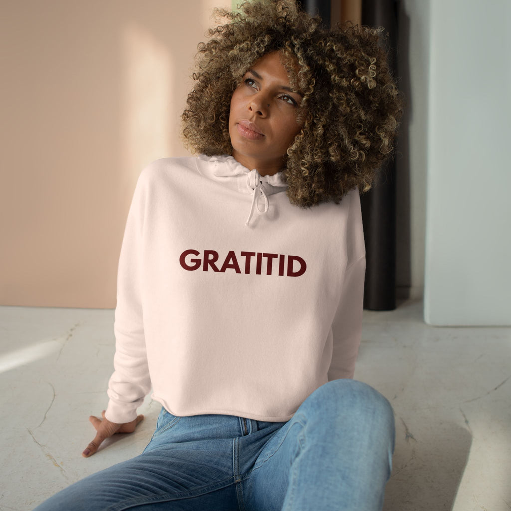 "GRATITID 0108" Crop Hoodie Design by CHENÈT