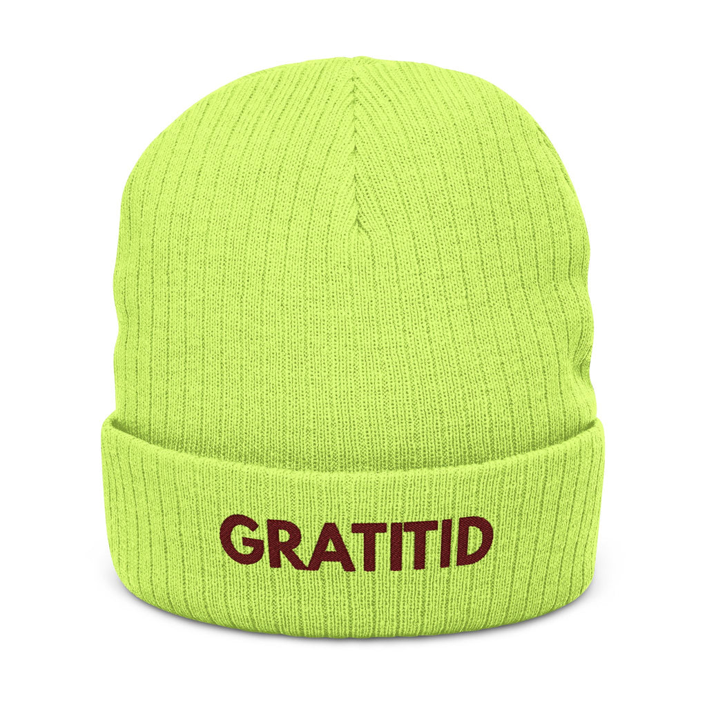 "GRATITID" Ribbed Beanie Design By CHENÈT