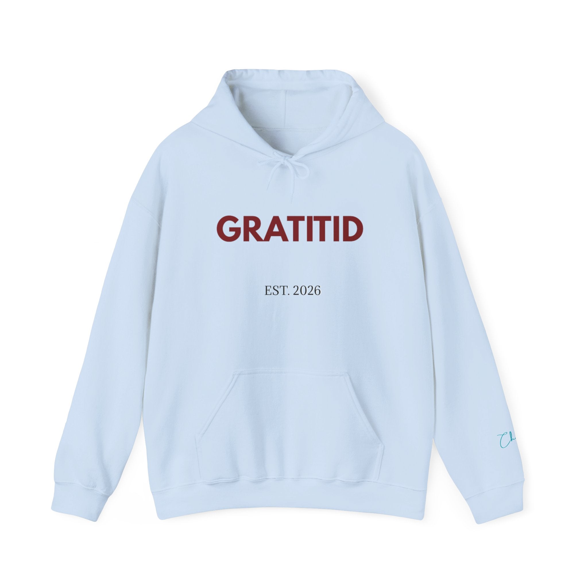 "GRATITID 1012" Hoodie - Unisex Heavy Blend Design by CHENÈT