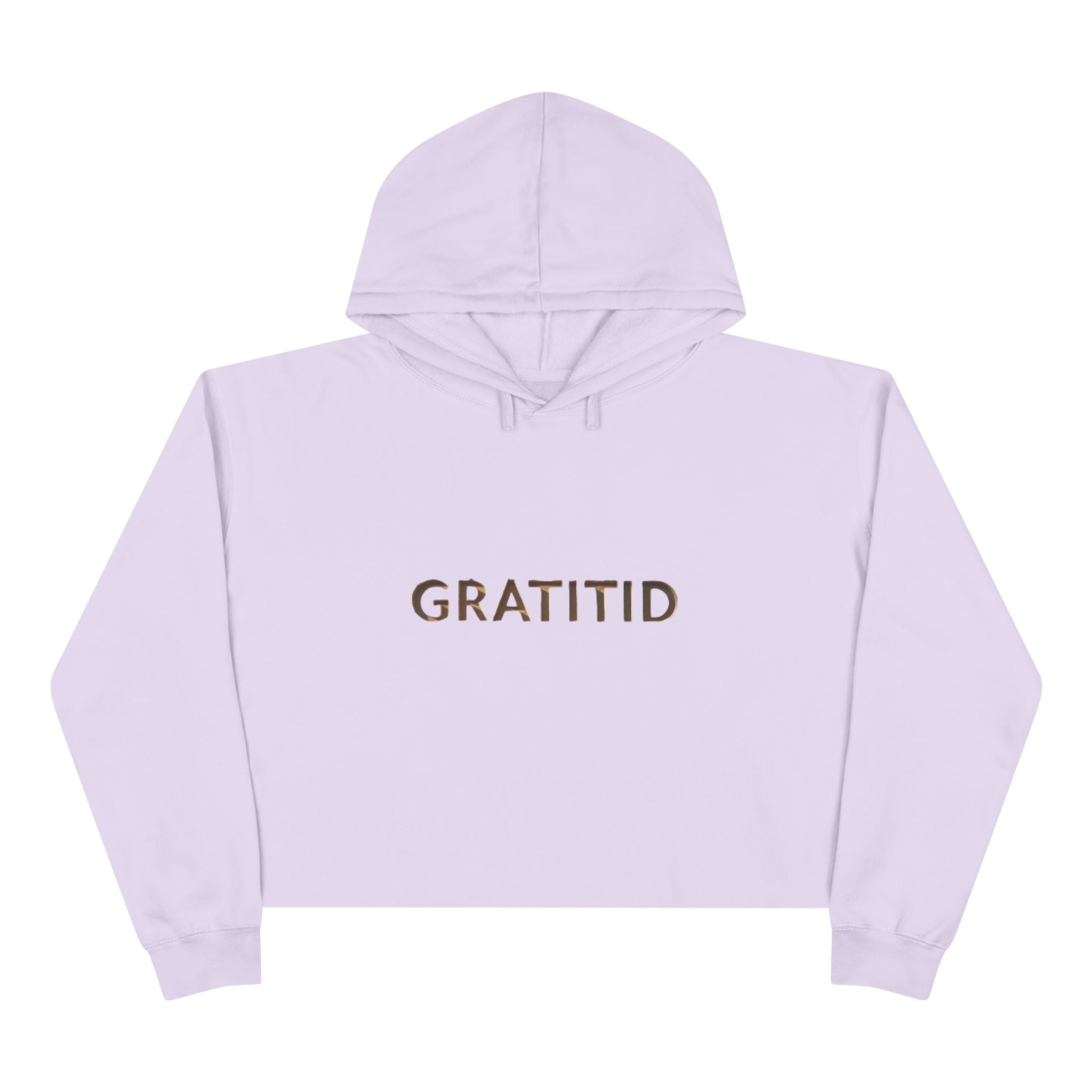 "GRATITID 1012" Crop Hoodie Design by CHENÈT