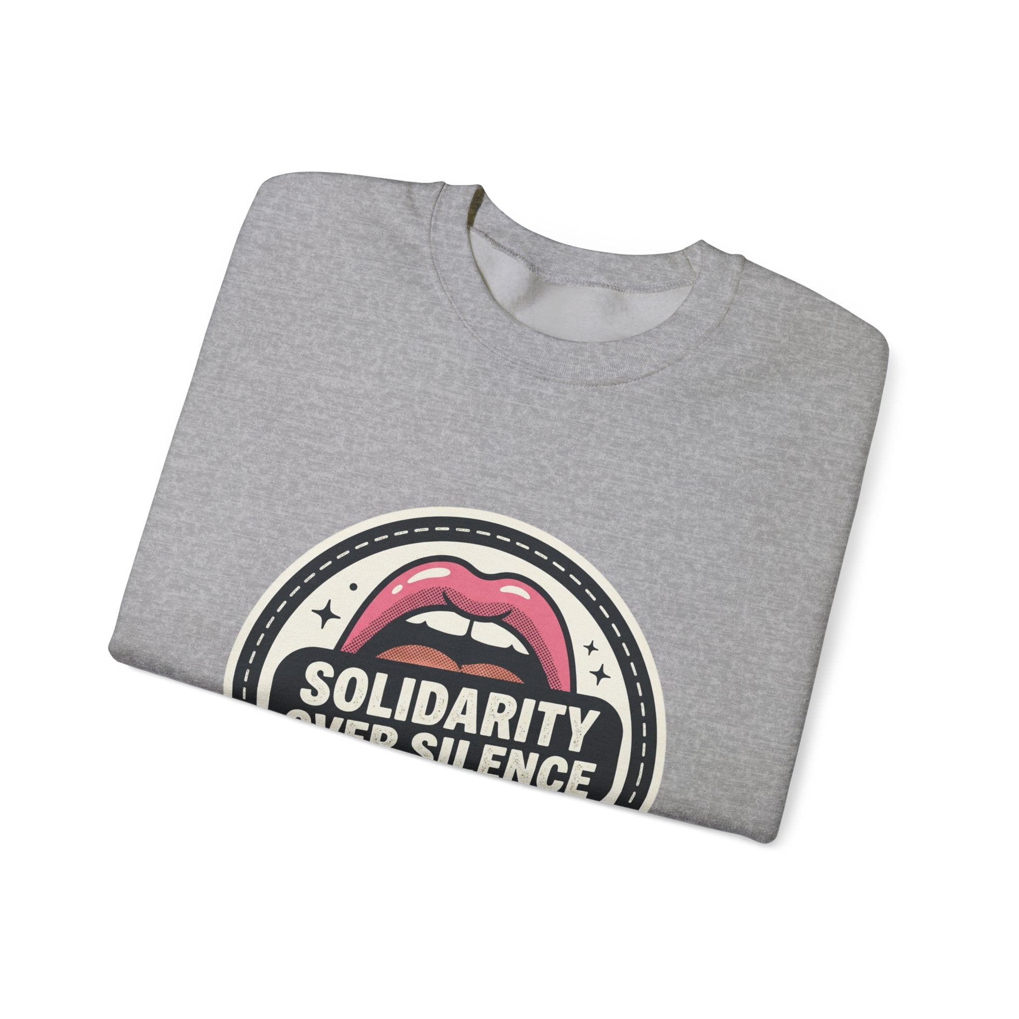 Solidarity Over Silence Crewneck Sweatshirt | Design By CHENÈT
