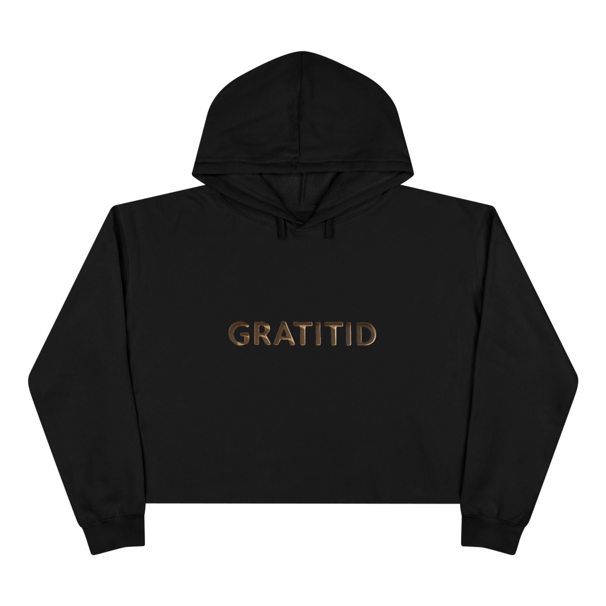 "GRATITID 1012" Crop Hoodie Design by CHENÈT