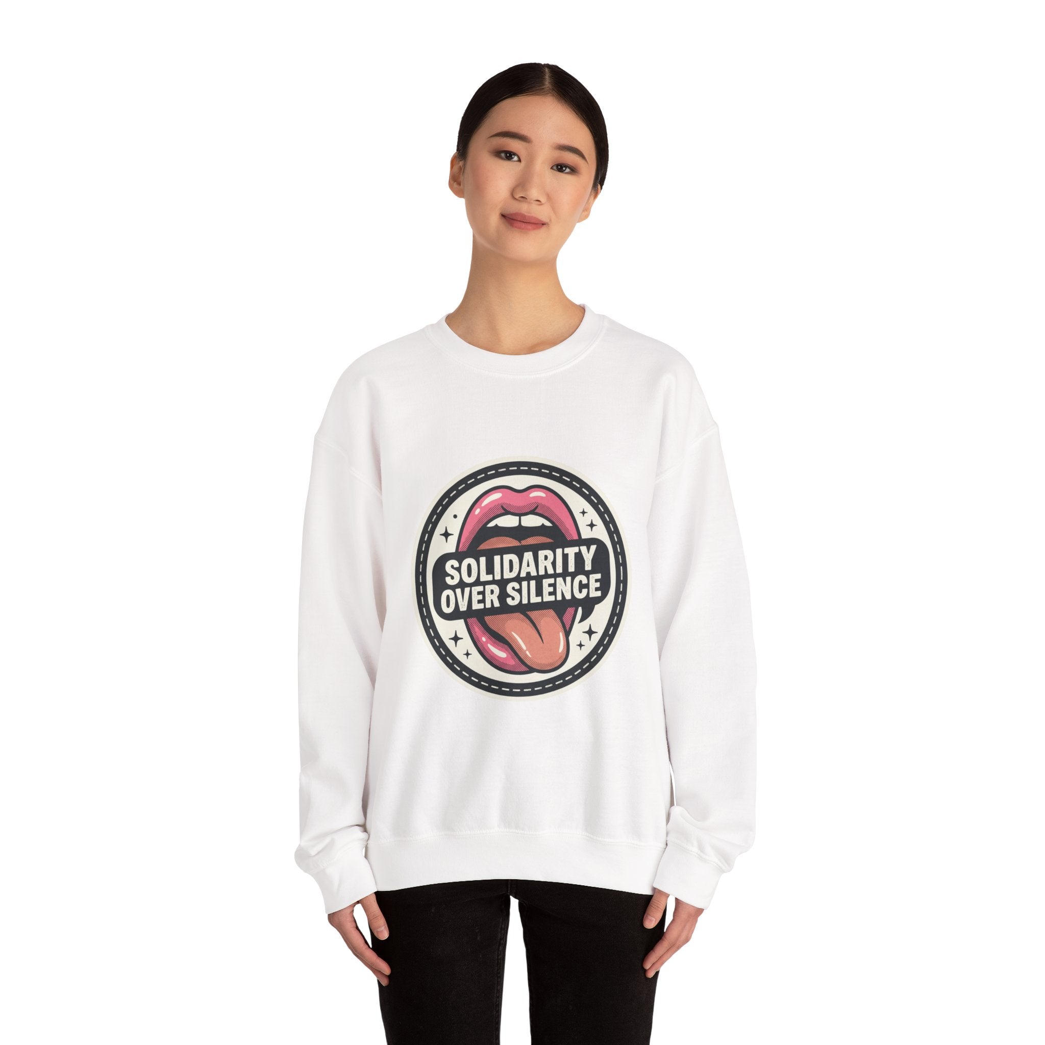 Solidarity Over Silence Crewneck Sweatshirt | Design By CHENÈT