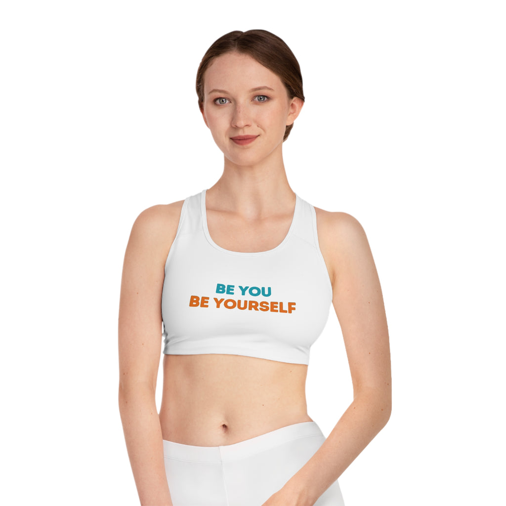 "BY-BY" Sports Bra — Motivational Activewear Crop Design By CHENÈT