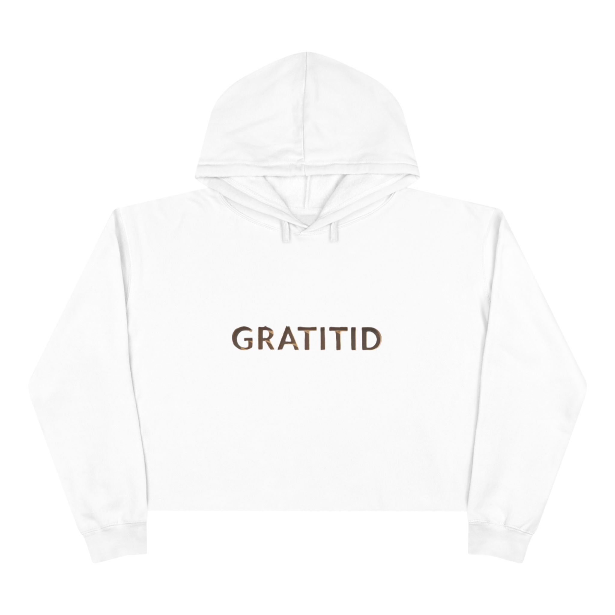 "GRATITID 1012" Crop Hoodie Design by CHENÈT