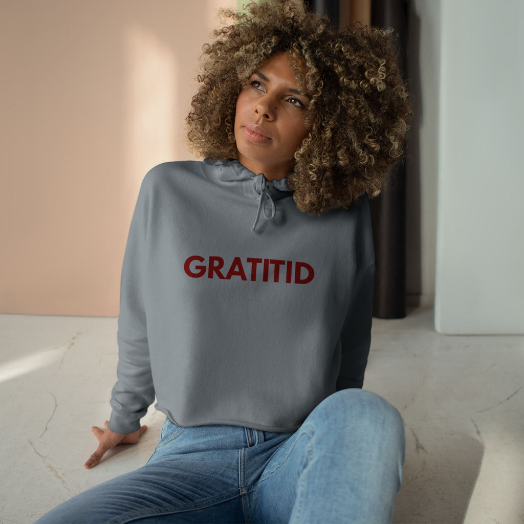 "GRATITID 0108" Crop Hoodie Design by CHENÈT