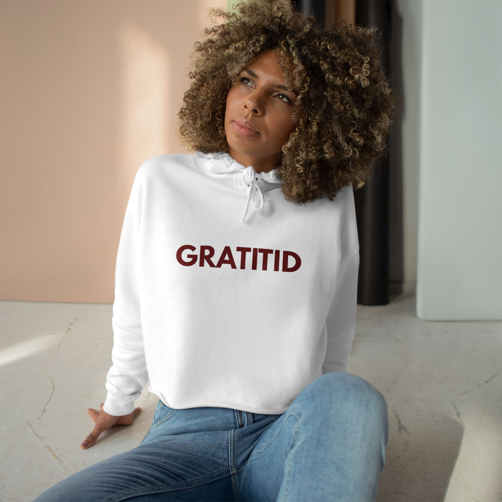 "GRATITID 0108" Crop Hoodie Design by CHENÈT