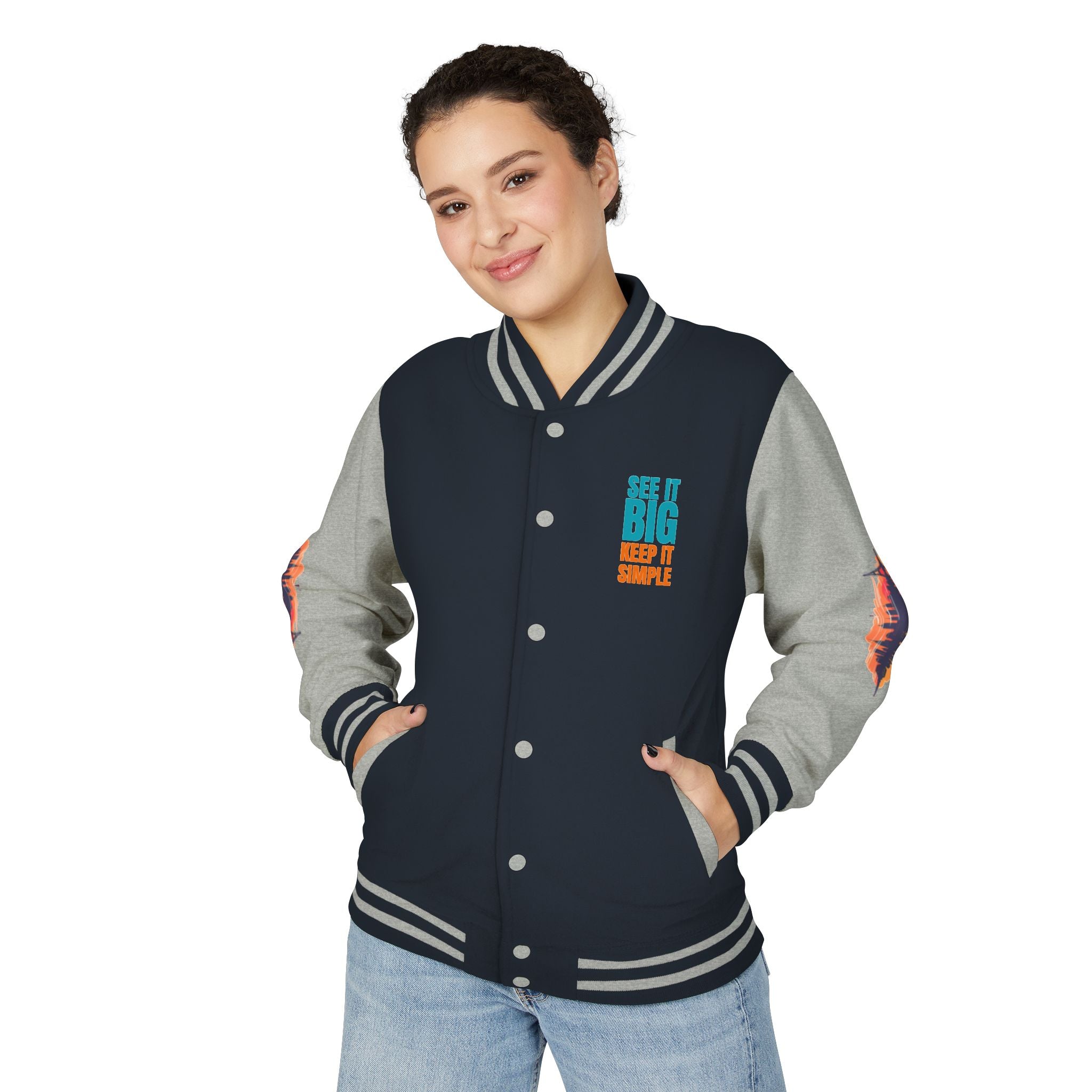 SIB-KIS Unisex Heavyweight Letterman Jacket Design by CHENÈT