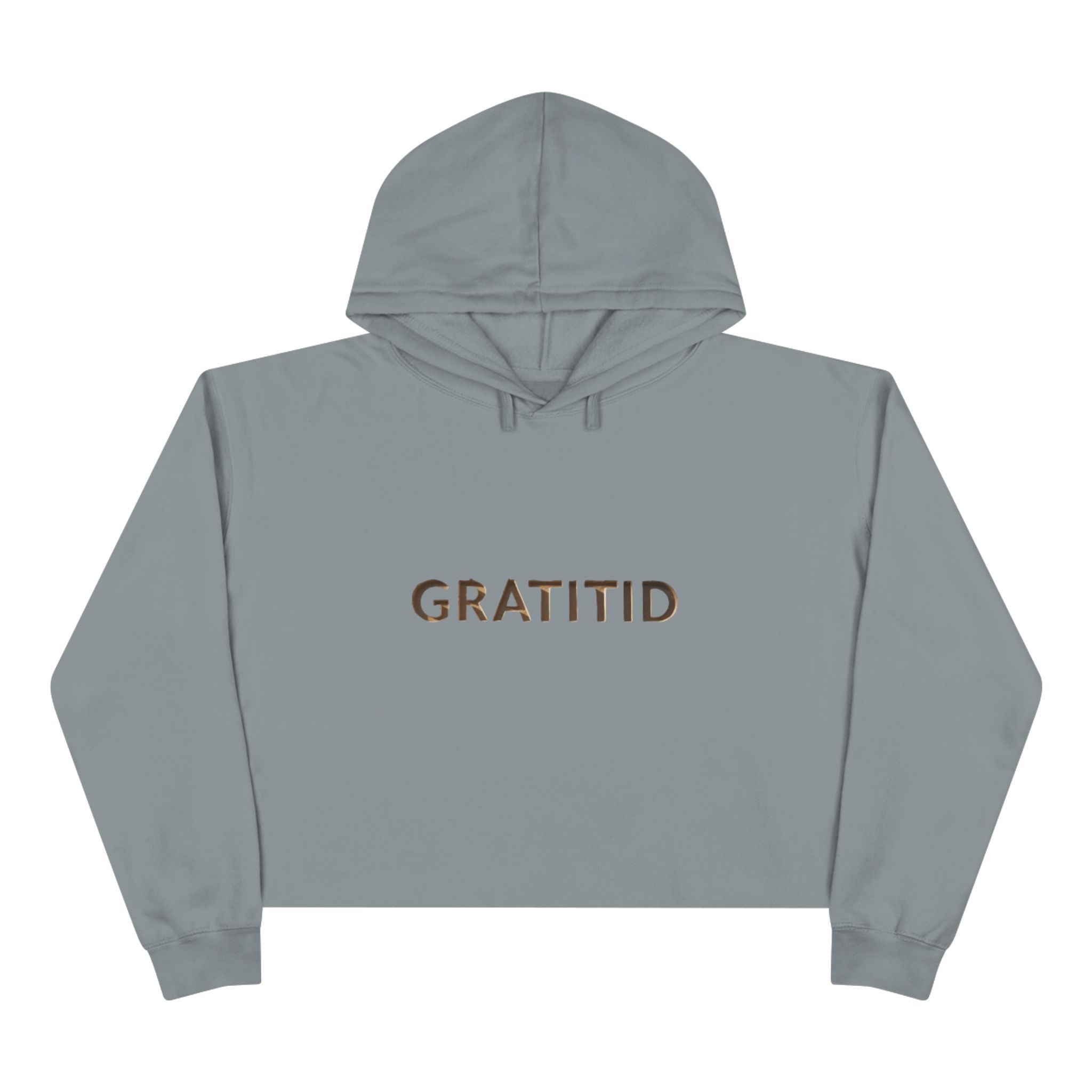 "GRATITID 1012" Crop Hoodie Design by CHENÈT