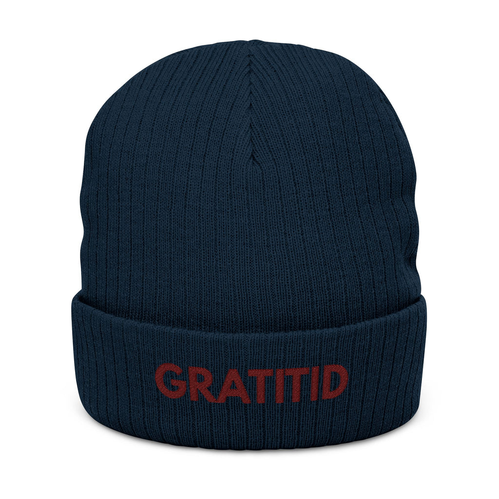 "GRATITID" Ribbed Beanie Design By CHENÈT