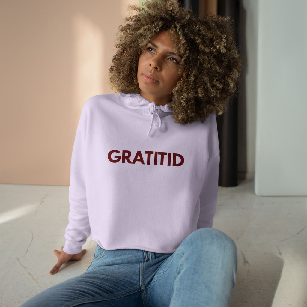 "GRATITID 0108" Crop Hoodie Design by CHENÈT