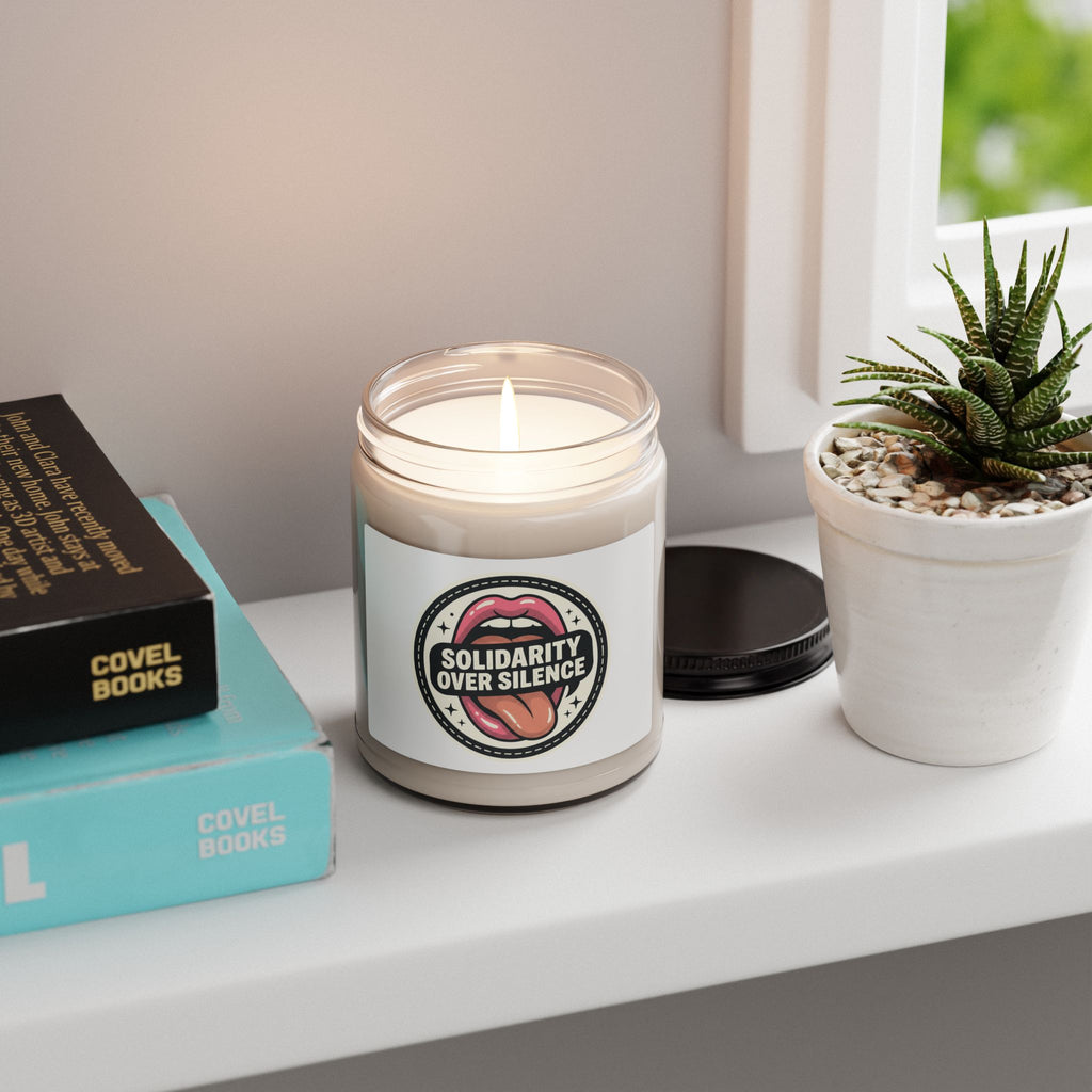 Solidarity Over Silence Scented Soy Candle | Design By CHENÈT