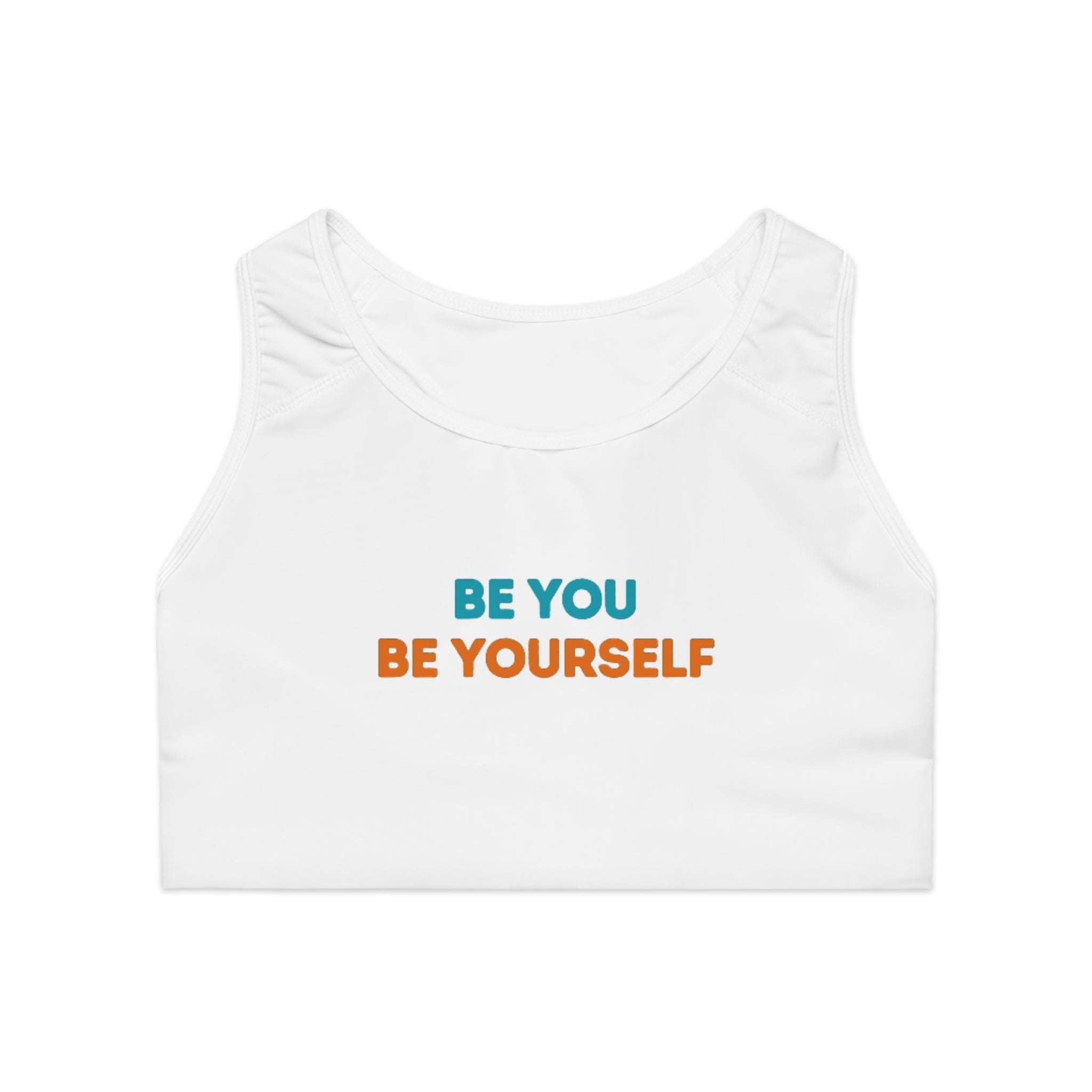 "BY-BY" Sports Bra — Motivational Activewear Crop Design By CHENÈT