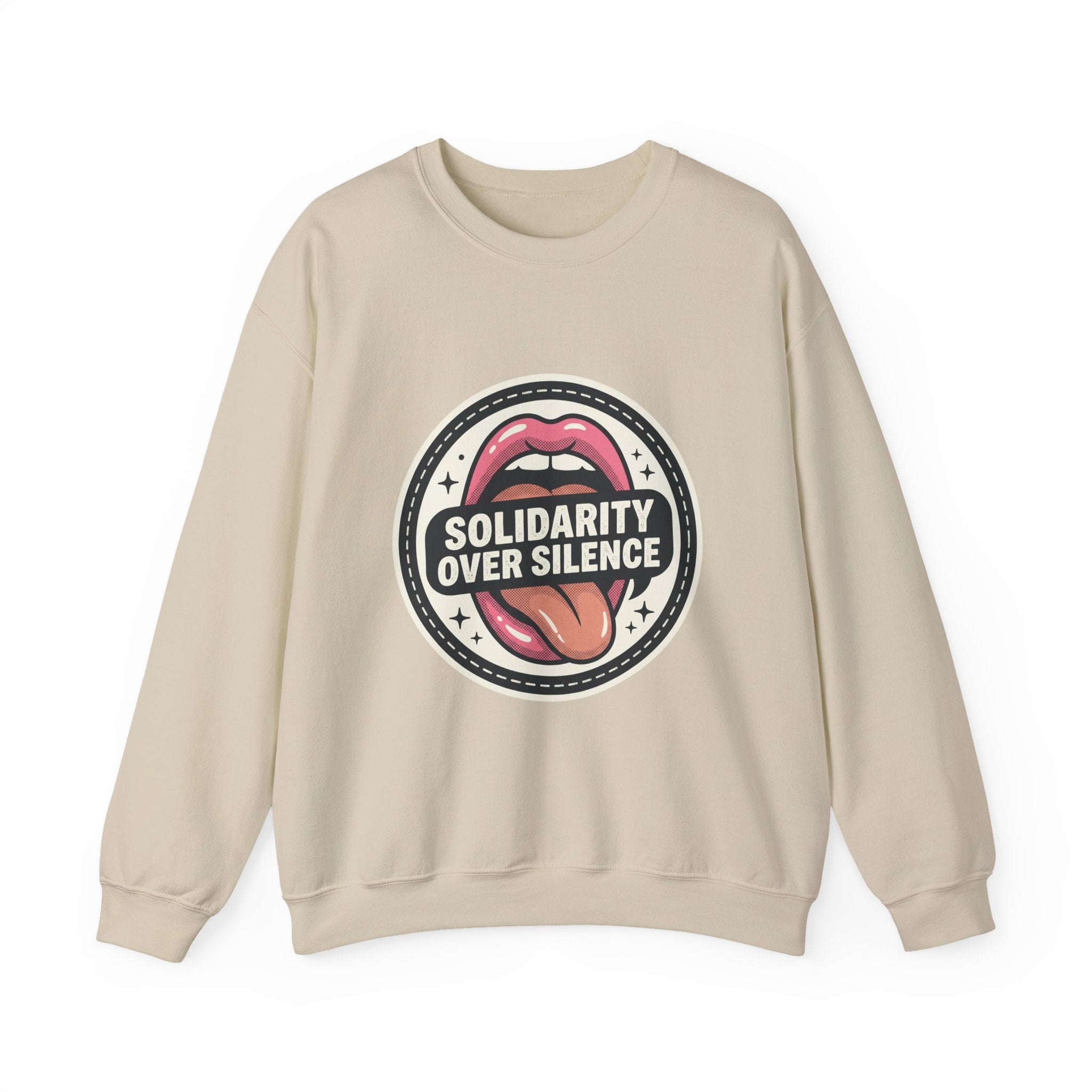 Solidarity Over Silence Crewneck Sweatshirt | Design By CHENÈT
