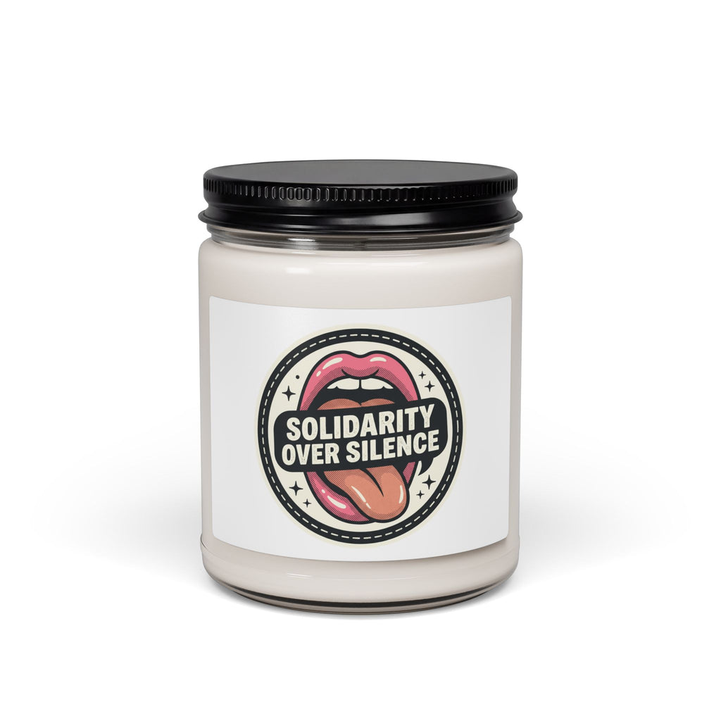 Solidarity Over Silence Scented Soy Candle | Design By CHENÈT