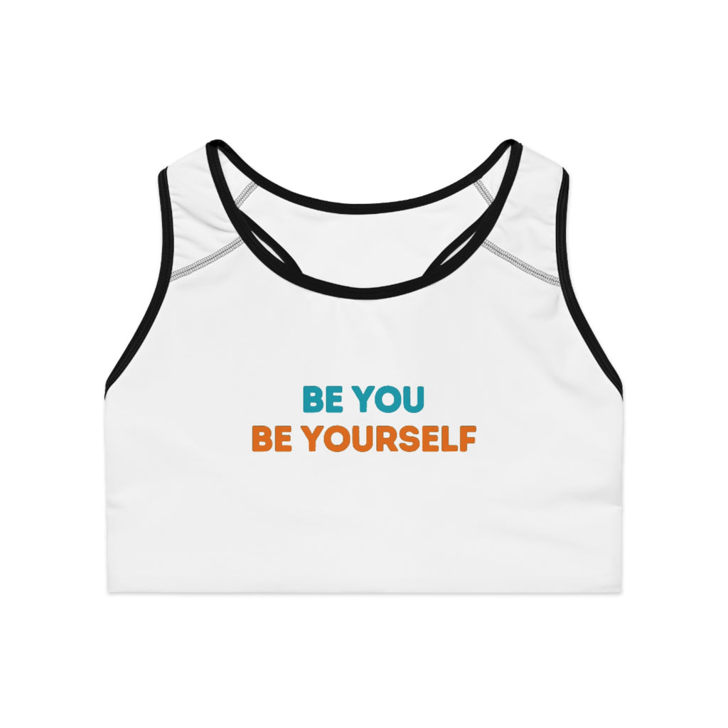 "BY-BY" Sports Bra — Motivational Activewear Crop Design By CHENÈT