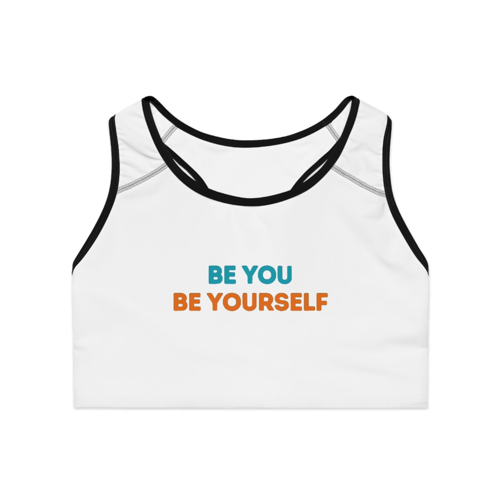 "BY-BY" Sports Bra — Motivational Activewear Crop Design By CHENÈT