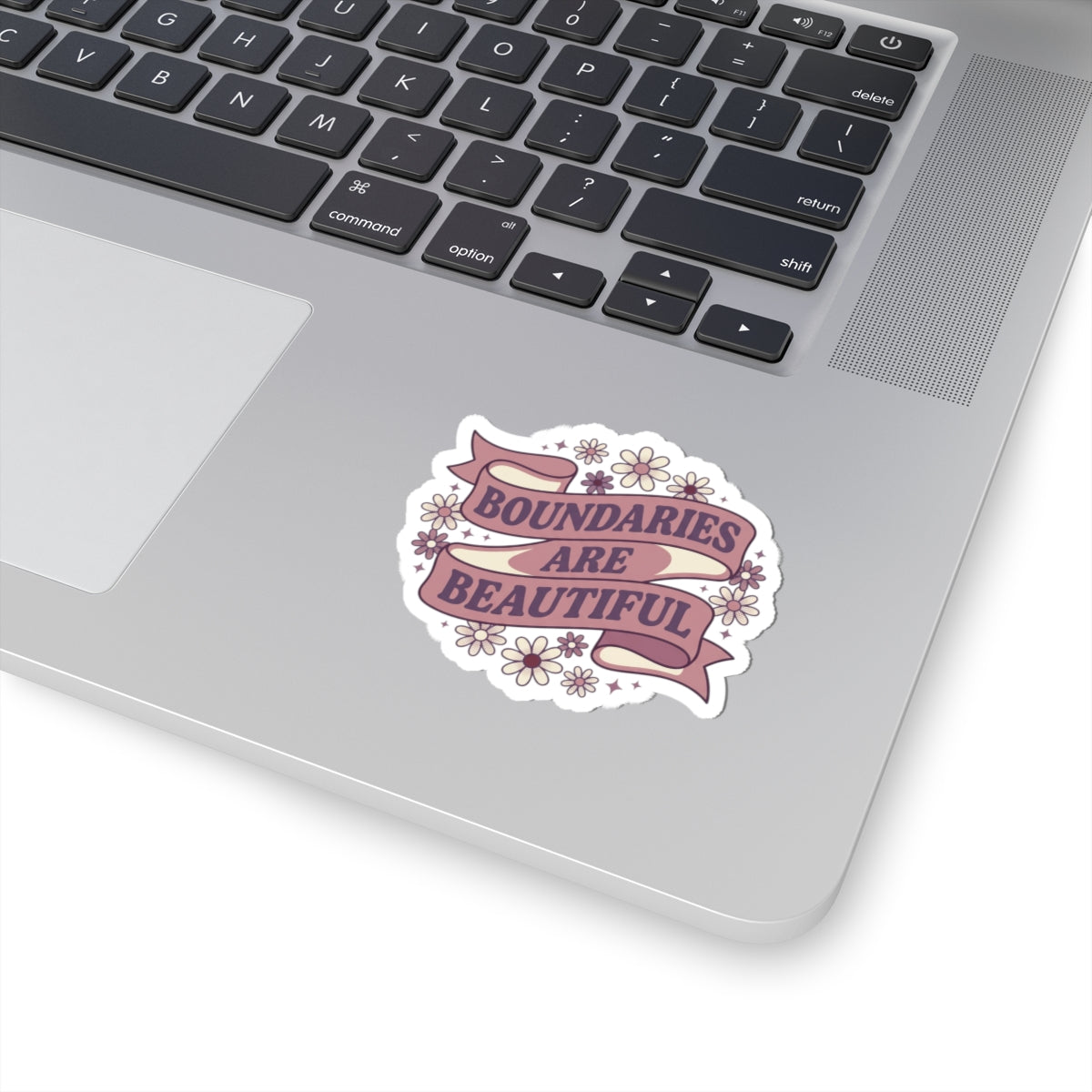 Boundaries Are Beautiful Kiss-Cut Sticker | Design By CHENÈT