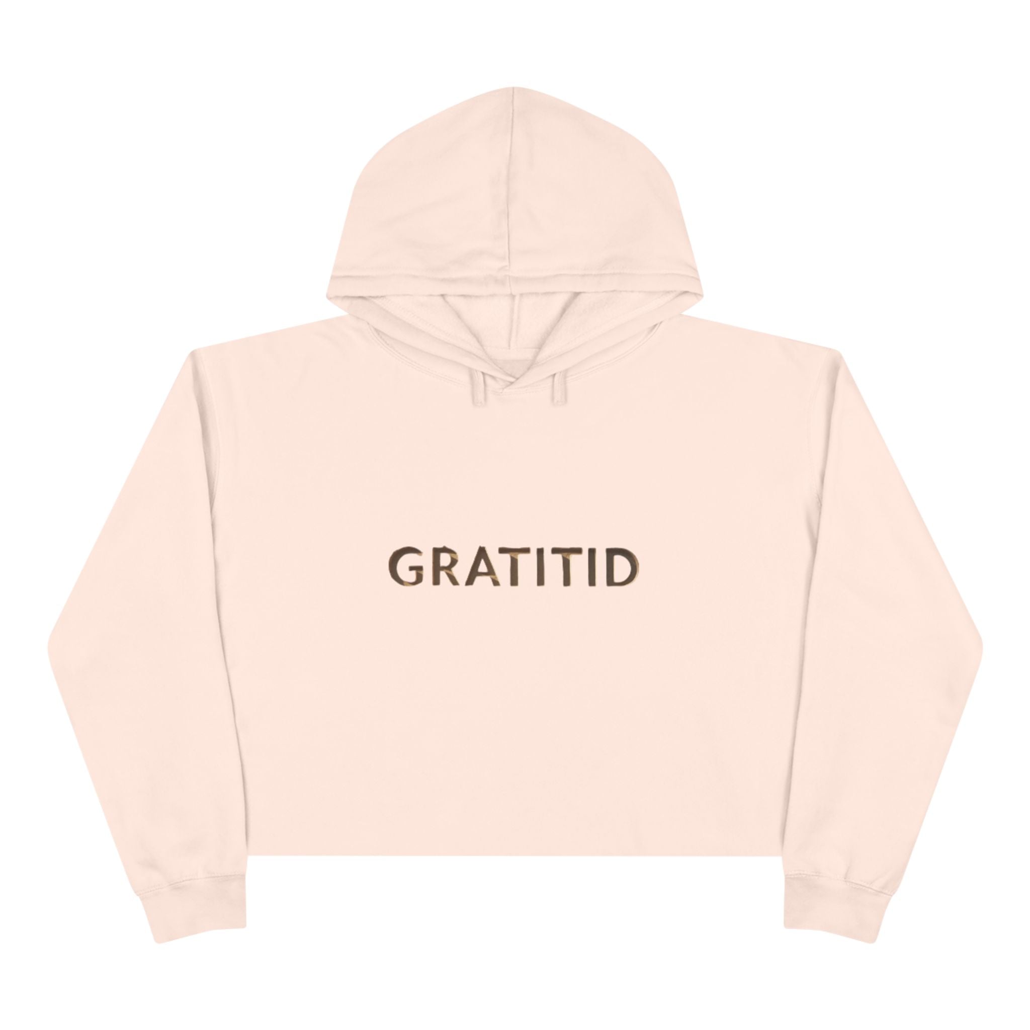 "GRATITID 1012" Crop Hoodie Design by CHENÈT