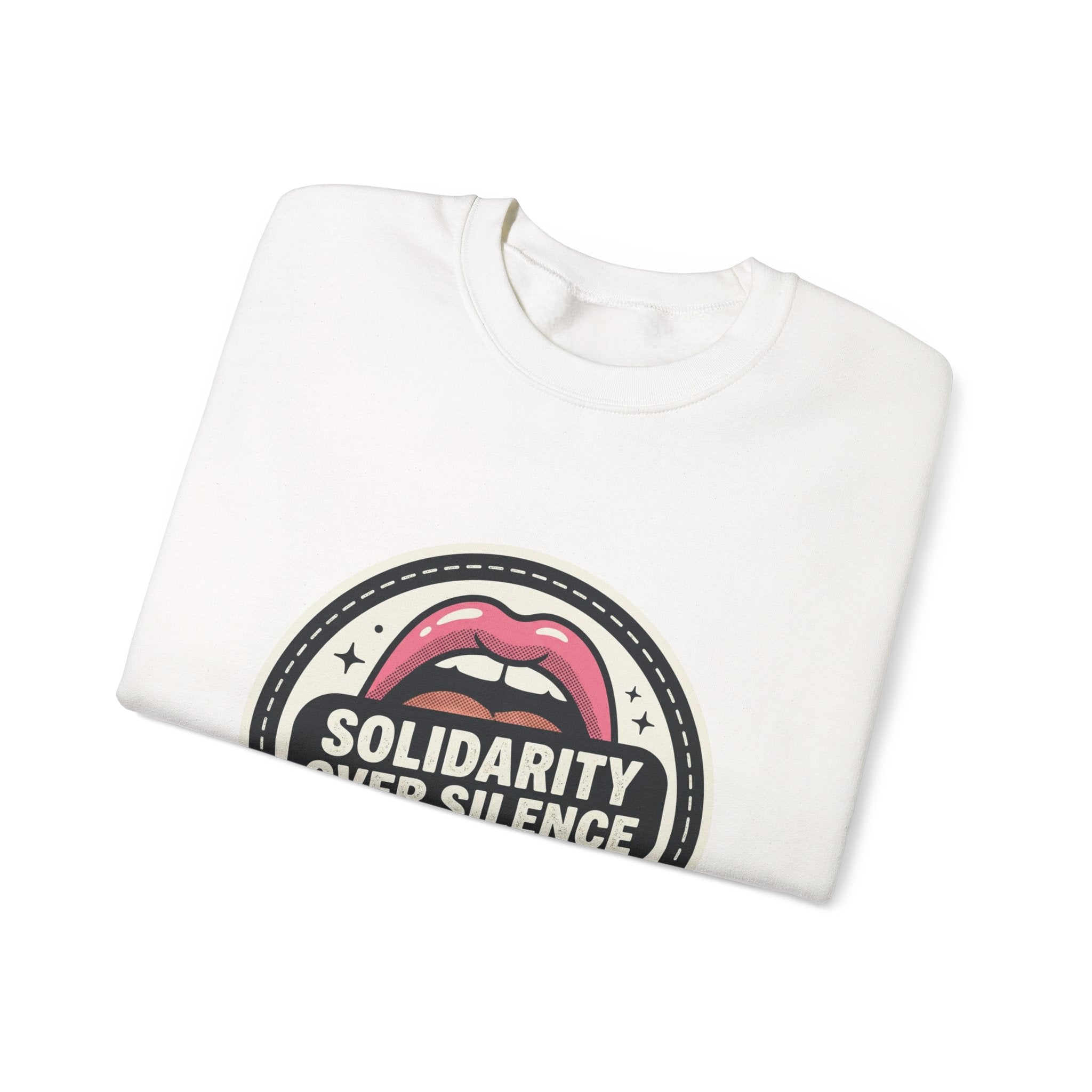 Solidarity Over Silence Crewneck Sweatshirt | Design By CHENÈT