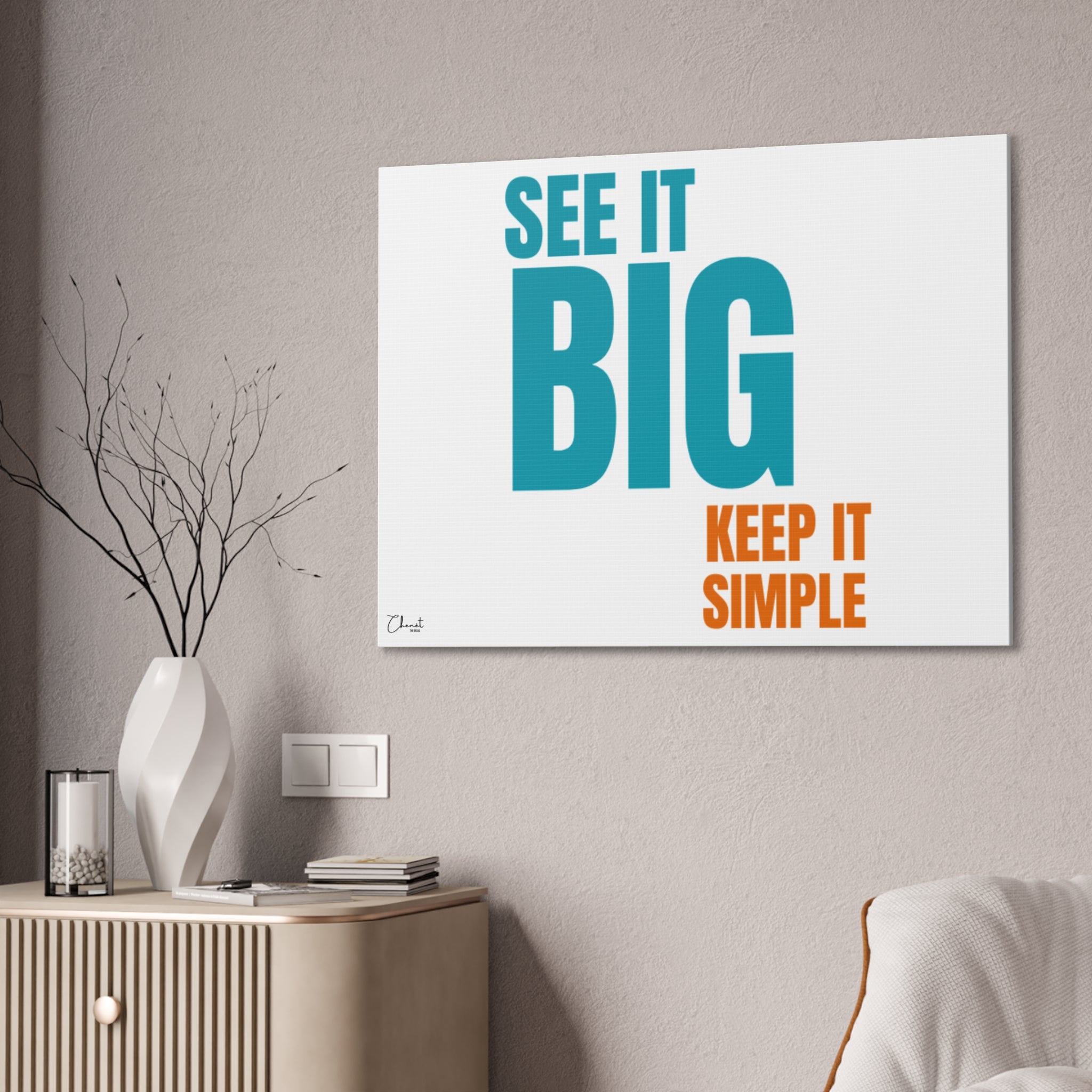 SIB-KIS Motivational Canvas Art Design By CHENÈT