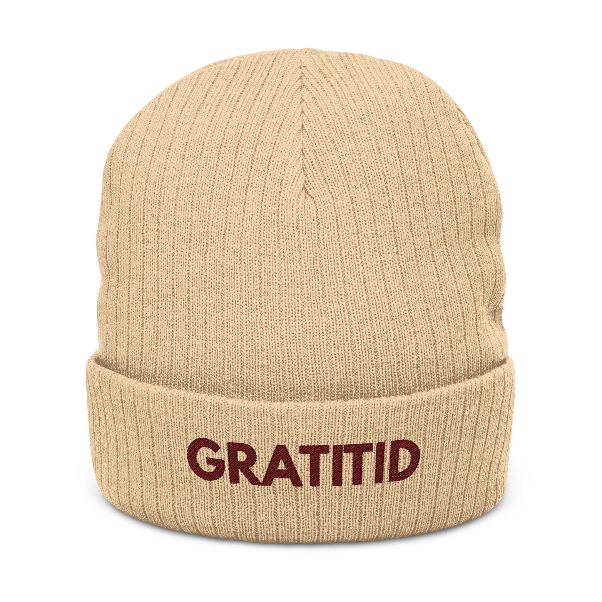 "GRATITID" Ribbed Beanie Design By CHENÈT