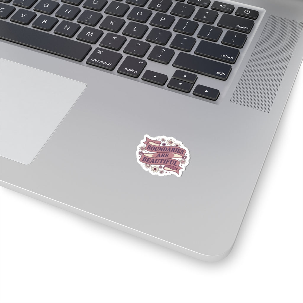 Boundaries Are Beautiful Kiss-Cut Sticker | Design By CHENÈT
