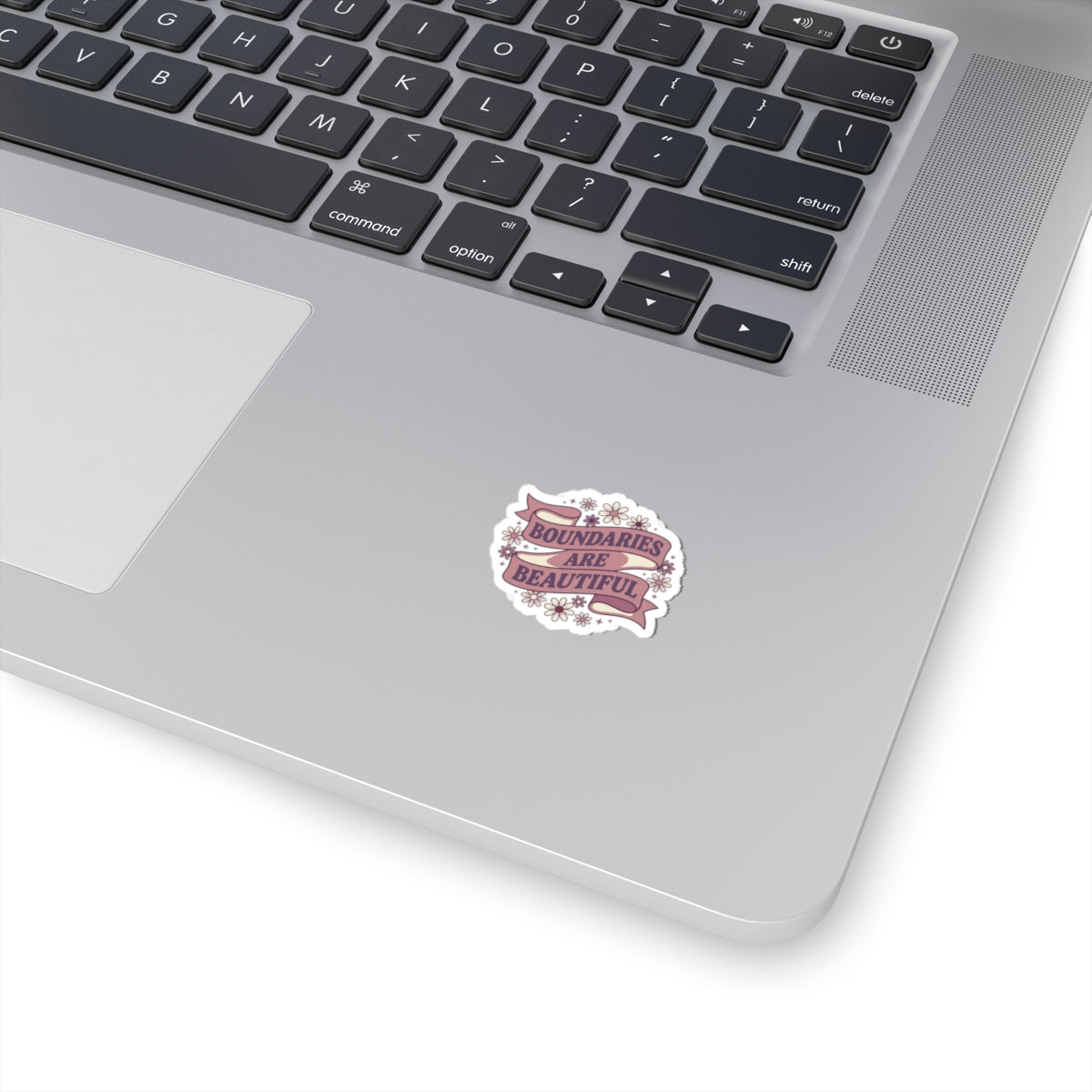 Boundaries Are Beautiful Kiss-Cut Sticker | Design By CHENÈT