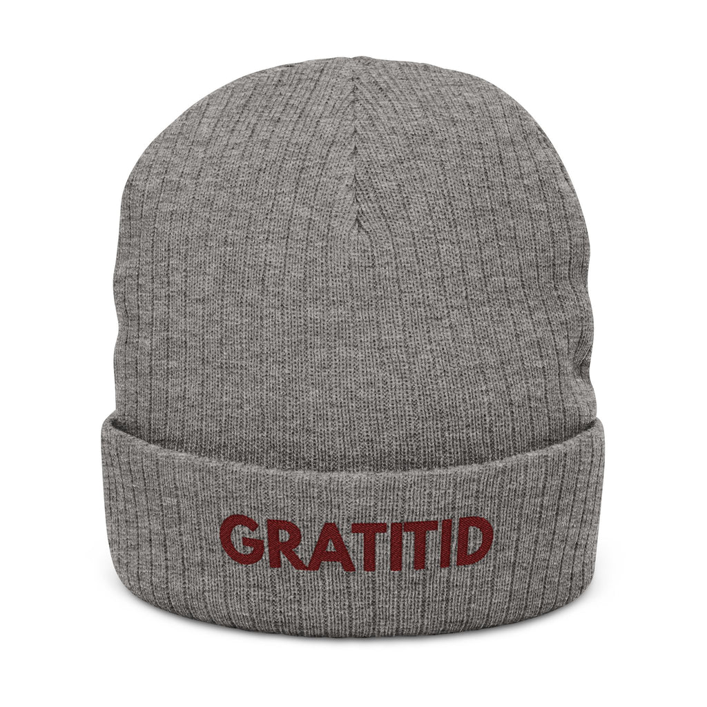 "GRATITID" Ribbed Beanie Design By CHENÈT